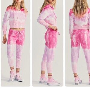 LOVESHACKFANCY  Pink Tie-Dye Jogger Pants - Soft Pull-On joggers